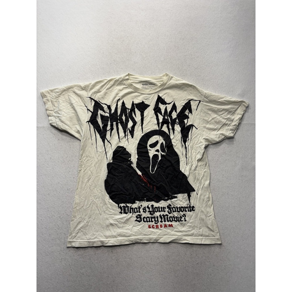 Ghost Face Shirt Mens Large White Scream Horror Movie Graphic Tee L 2020